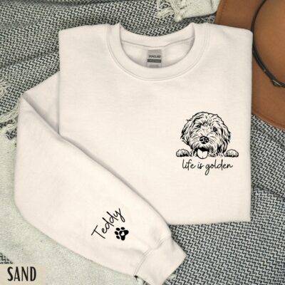 Goldendoodle Life Mom Dad Custom Sweatshirt
