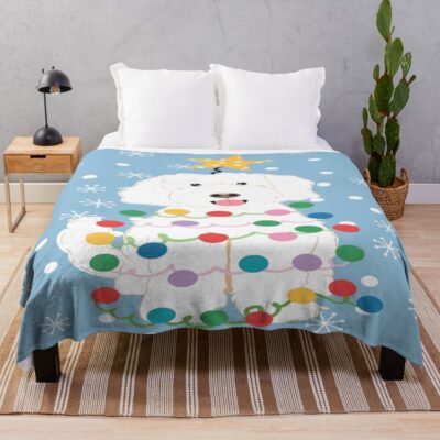 Goldendoodle Vintage Graphic Throw Blanket