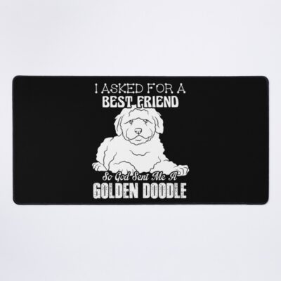 Goldendoodle Graphic Illustration Mouse Pad