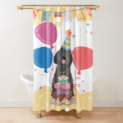 Goldendoodle Timeless Graphic Shower Curtain