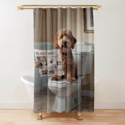 Goldendoodle Exclusive Series Shower Curtain