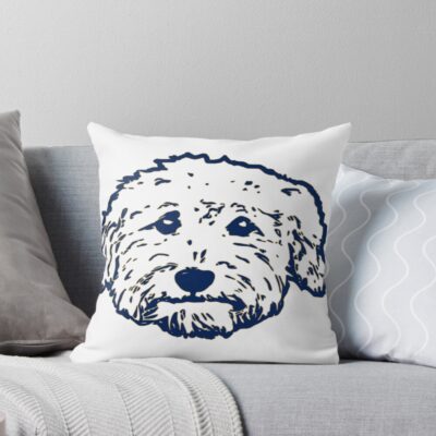 Goldendoodle Iconic Series Throw Pillow