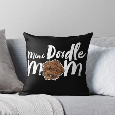 Goldendoodle Mum Aesthetic Design Throw Pillow
