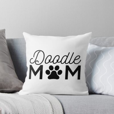 Goldendoodle Mum Graphic Artwork Throw Pillow