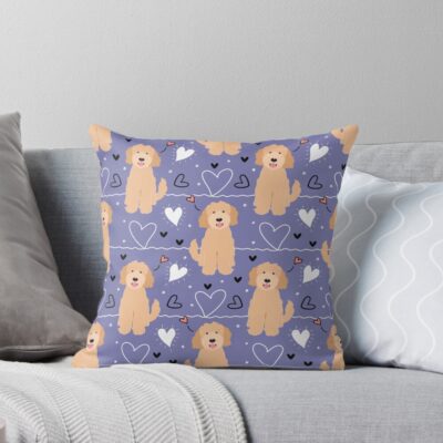 Goldendoodle Modern Series Throw Pillow